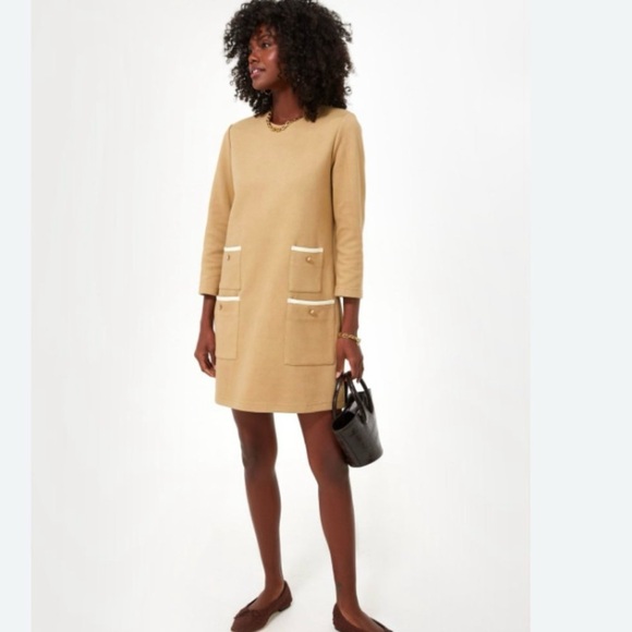 Tuckernuck Francoise mini dress Croissant. NWT. Reduced for faint make-up mark. - Picture 1 of 7